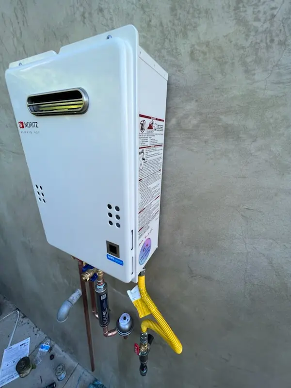 Tankless water heater installation for Whispering Hills homes